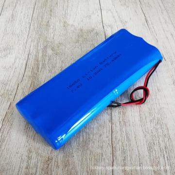 2s3p 7.2V 7.4V 18650 10200mAh 10.2ah Rechargeable Lithium Ion Battery Pack with PCM and Connector